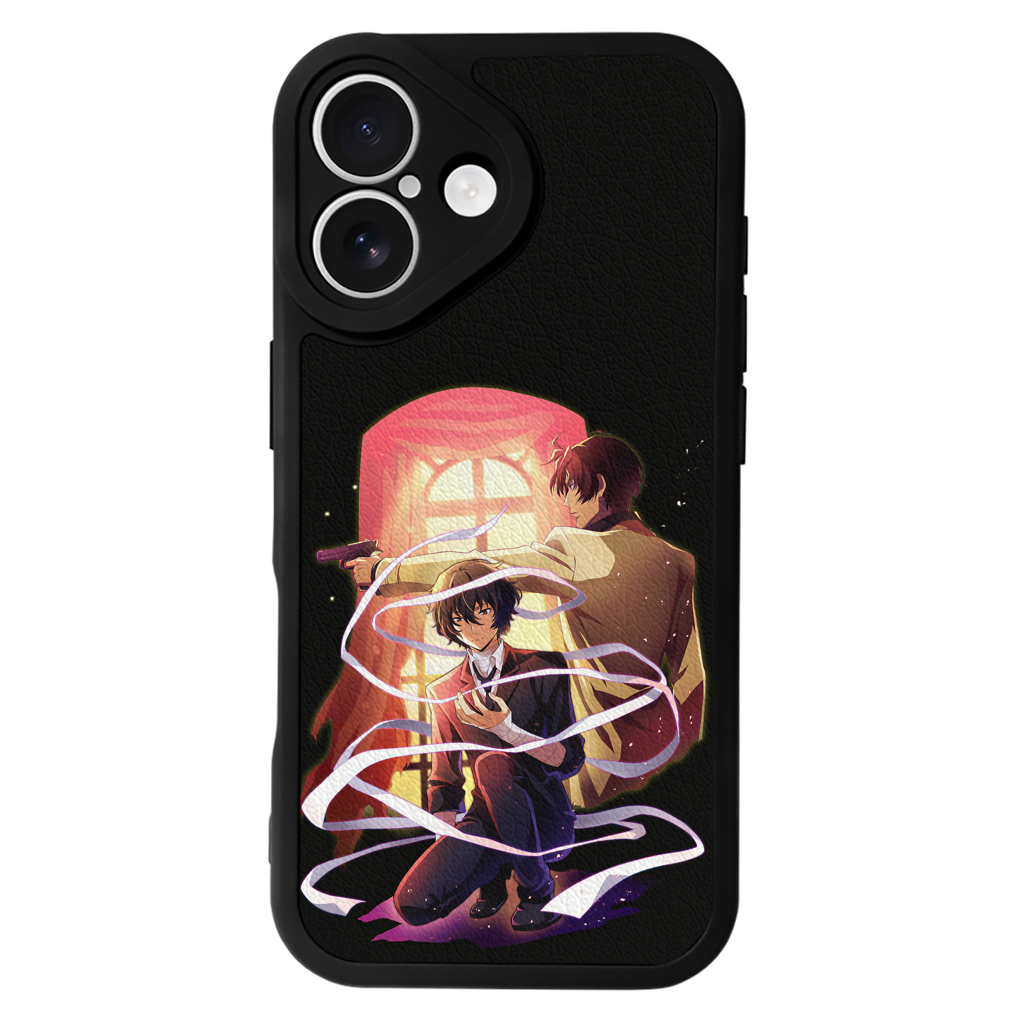 （画像用） 文豪ストレイドッグス Bungo Stray Dogs 【iPhone 16シリーズ対応】シリコンスマホケース（レザー調） 材質：シリコン
